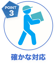 POINT 3 確かな対応